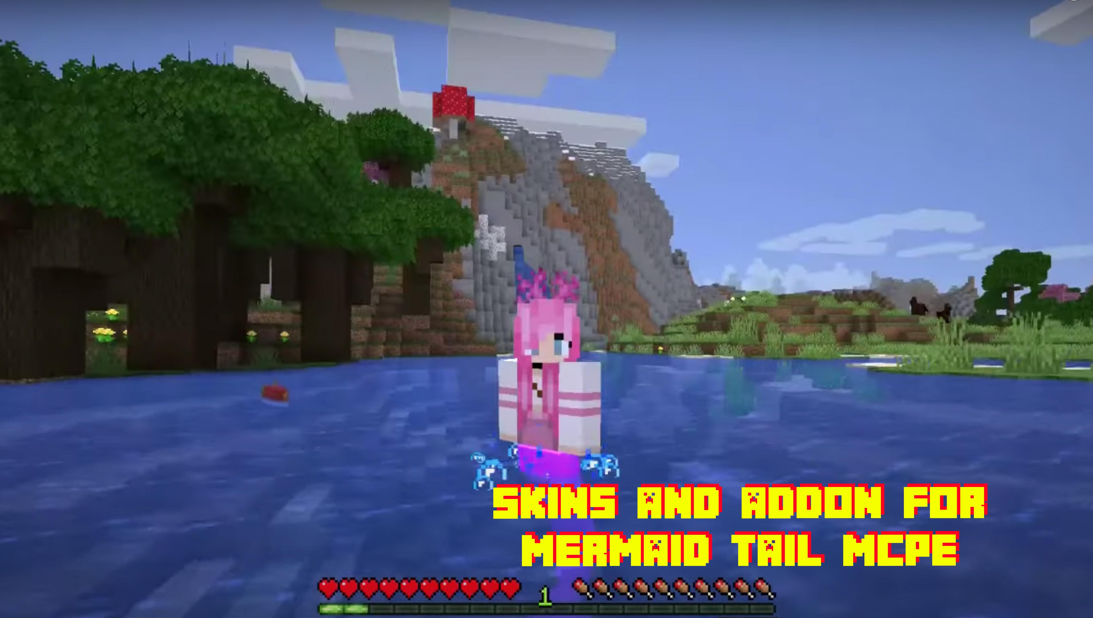 Скачать Mermaid Tail Mod for MCPE Skin на ПК | Официальный представитель  GameLoop