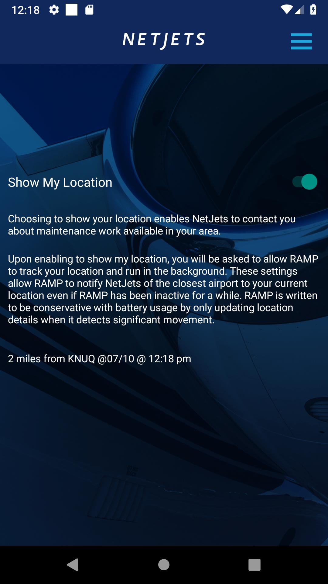 Download NetJets RAMP android on PC