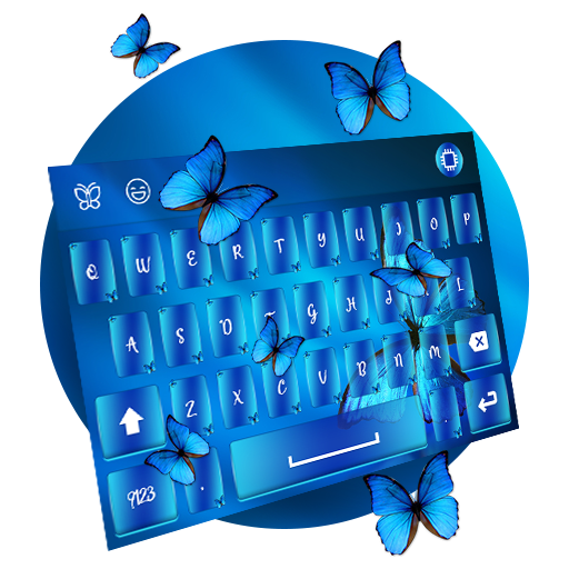 Blue Butterfly Keyboard