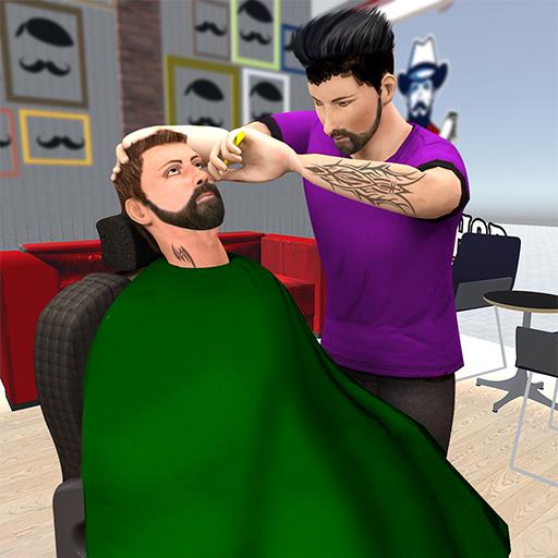 Jogos modernos de corte de cabelo de barbeiro