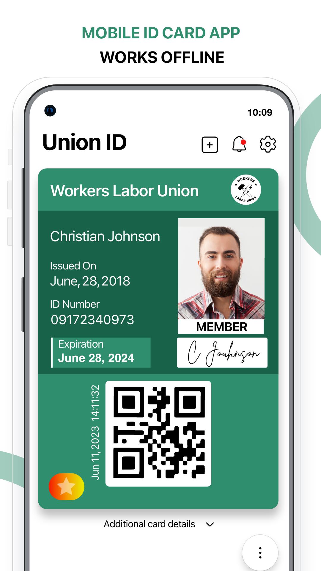 Download Union ID: Member ID Card android on PC