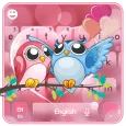 Cute Owl Love Keyboard Theme