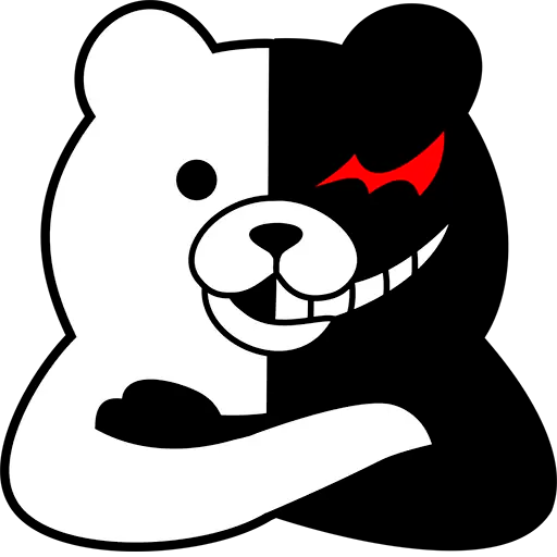 Monokuma Stickers for WhatsApp