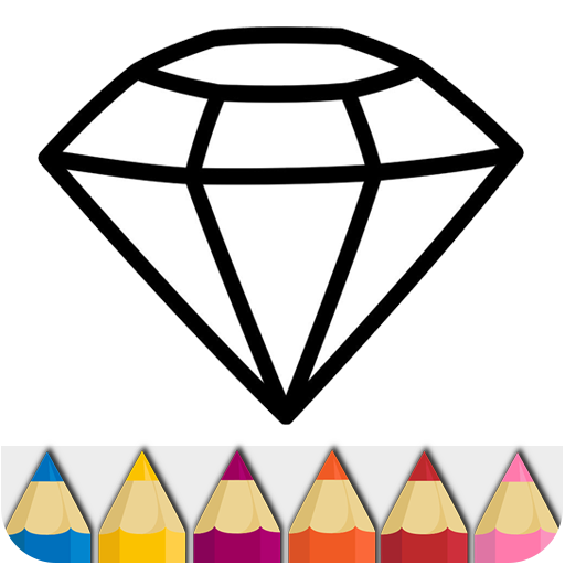 Diamond Glitter Coloring Book