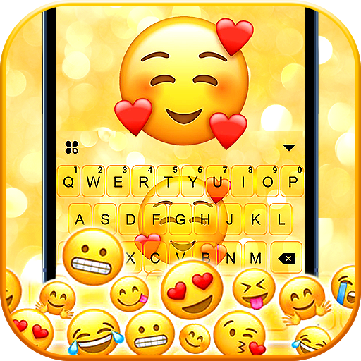 Emojis 3D Gravity कीबोर्ड