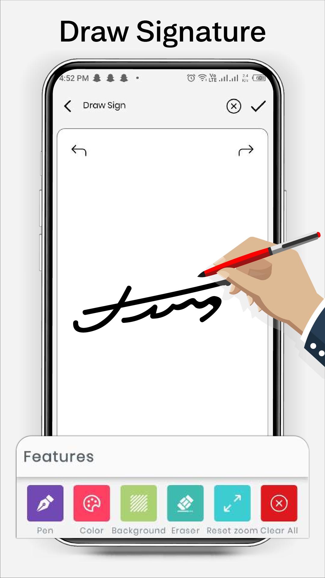 Download Create a Signature, Text Sign android on PC