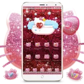 Pink hello Kitty Ruby Diamond Bow tama Theme
