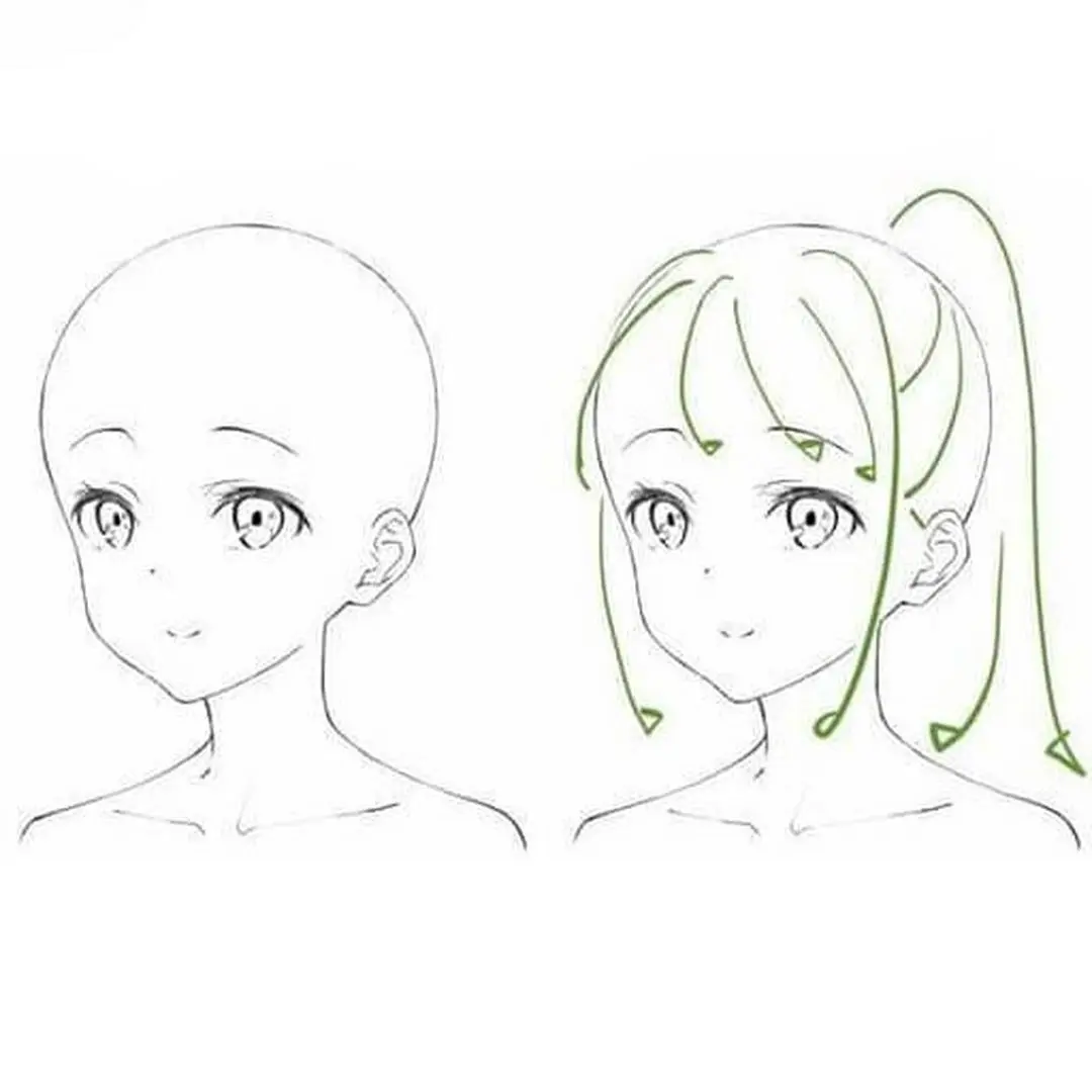Download How to draw anime hair android on PC