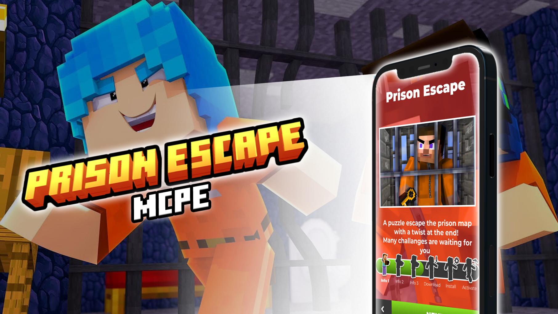 Скачать Prison Escape Addon for MCPE на ПК | Официальный представитель  GameLoop