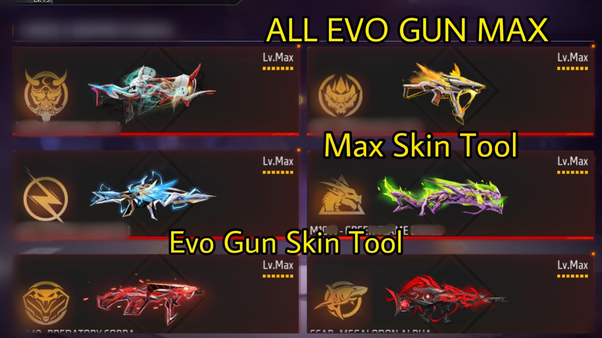 Download Evo Gun Skin Tool FF Max android on PC