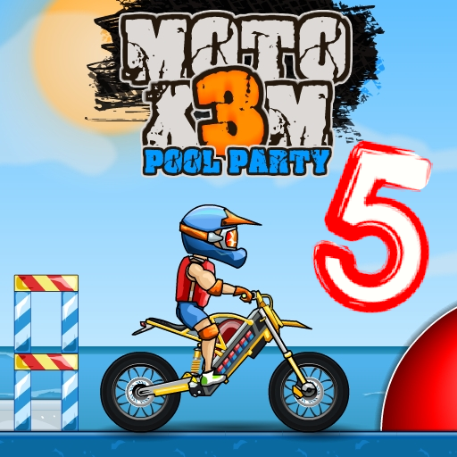 Moto X3M 5 Pool Party (level 9)  Moto X3M 5 Pool Party (level 9
