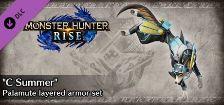 Monster Hunter Rise - "C Summer" Palamute layered armor set