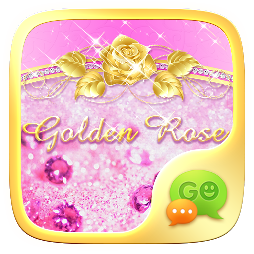 （FREE）GO SMS GOLDEN ROSE THEME