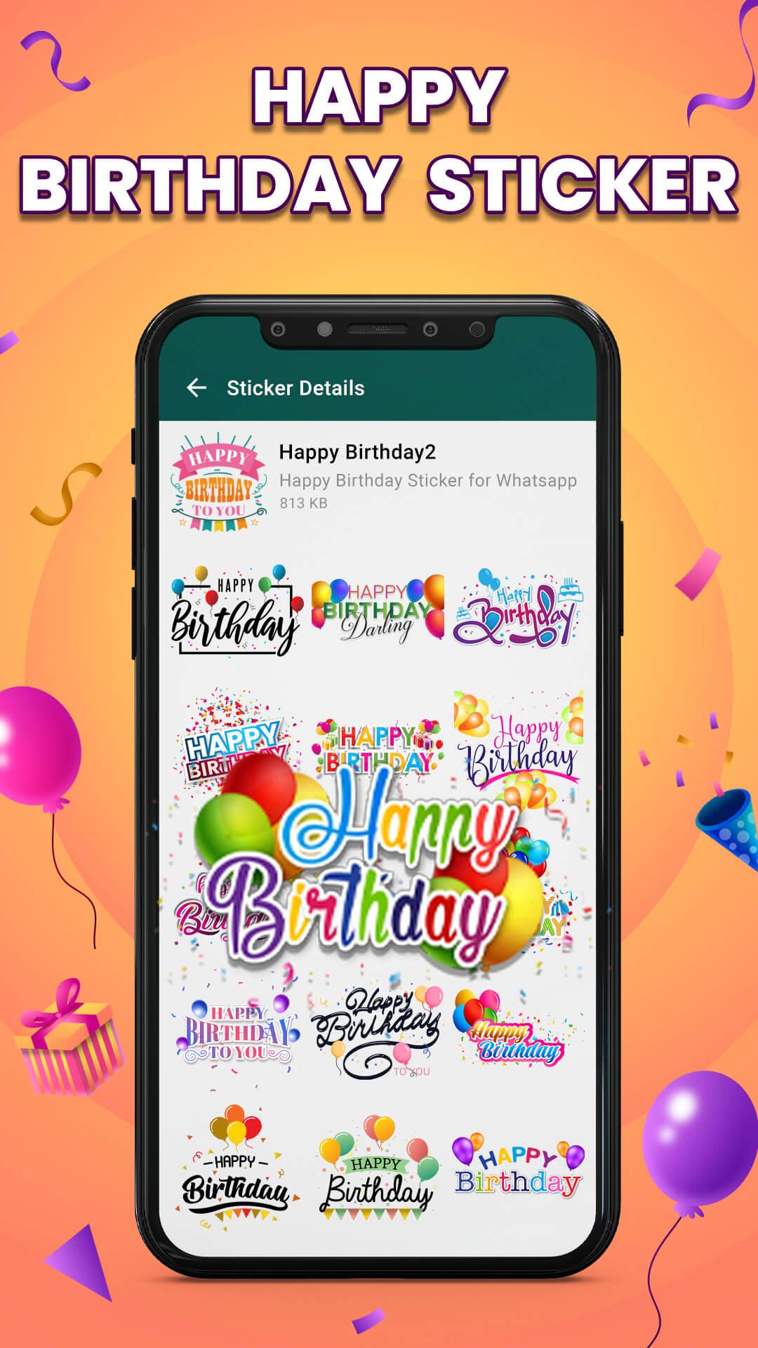 Скачать Sticker Birthday for Whatsapp на ПК | Официальный представитель  GameLoop