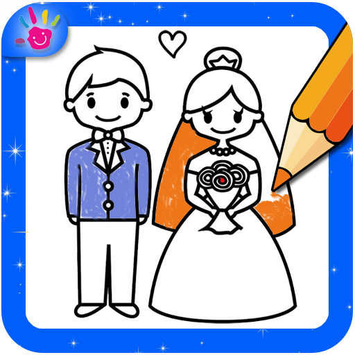 Wedding Coloring Pages Glitter