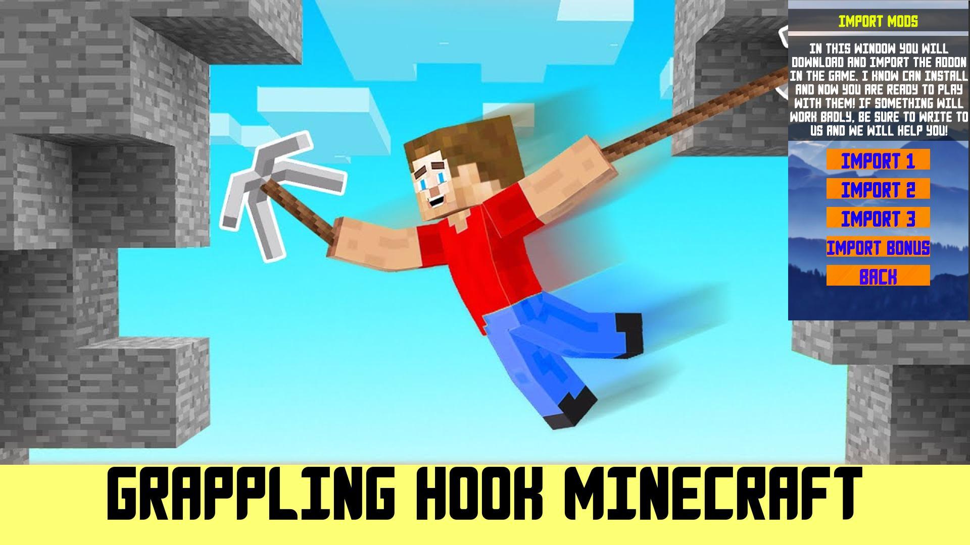 Download Grappling Hook Mod Minecraft android on PC