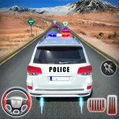 警察 追 在 高速公路 交通 模擬器