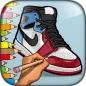 Sneakers Jordan Coloring Pages
