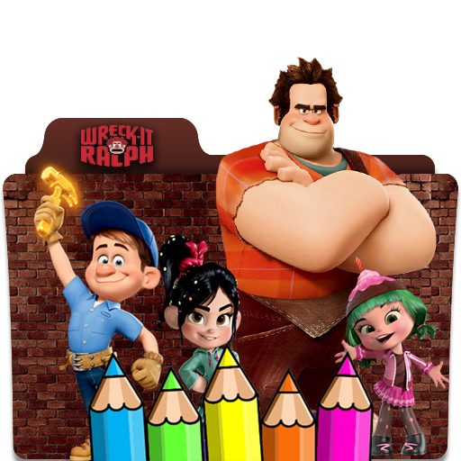 coloring wreck it ralph hero