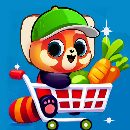 Jogo crianças com Panda Rocky