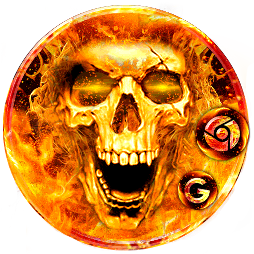 Scary Fire Skull Launcher Them