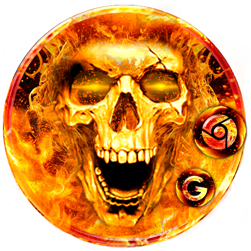 Scary Fire Skull Launcher Them