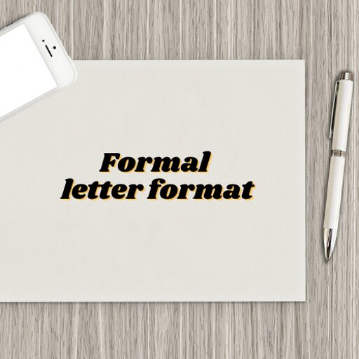 Formal letter format