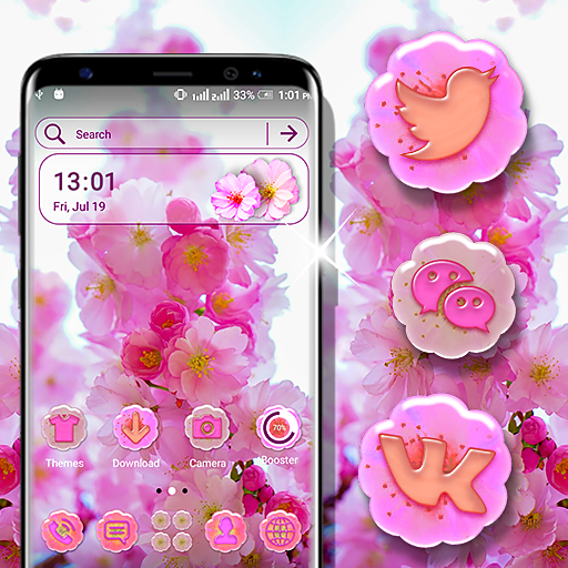 Cherry Blossom Launcher Theme