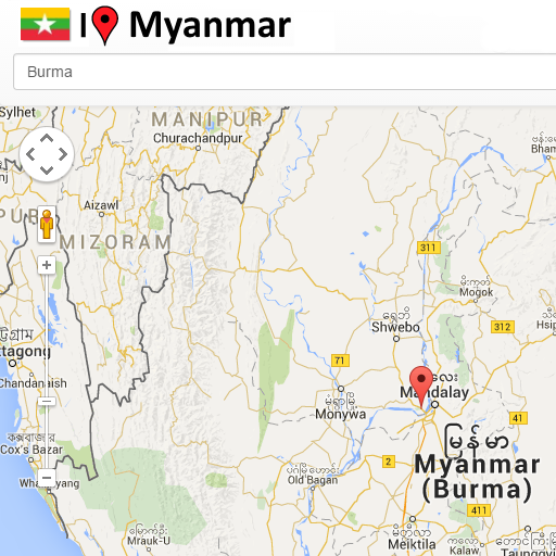 Naypyidaw map