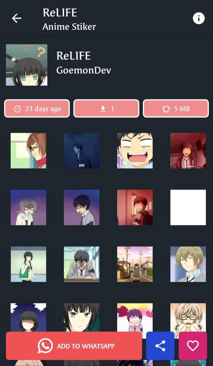 Скачать Anime GIF Sticker For WhatsApp на ПК | Официальный представитель  GameLoop