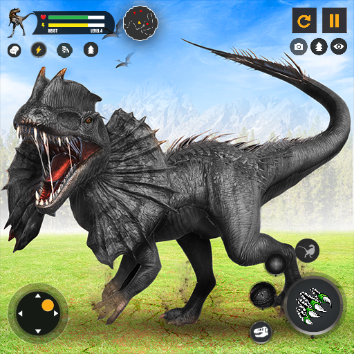 nyata dilophosaurus berkelahi