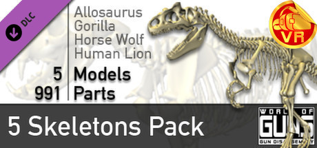 World of Guns VR: 5 Skeletons Pack