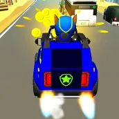 Paw Racing Traffic adventure - Save the pups