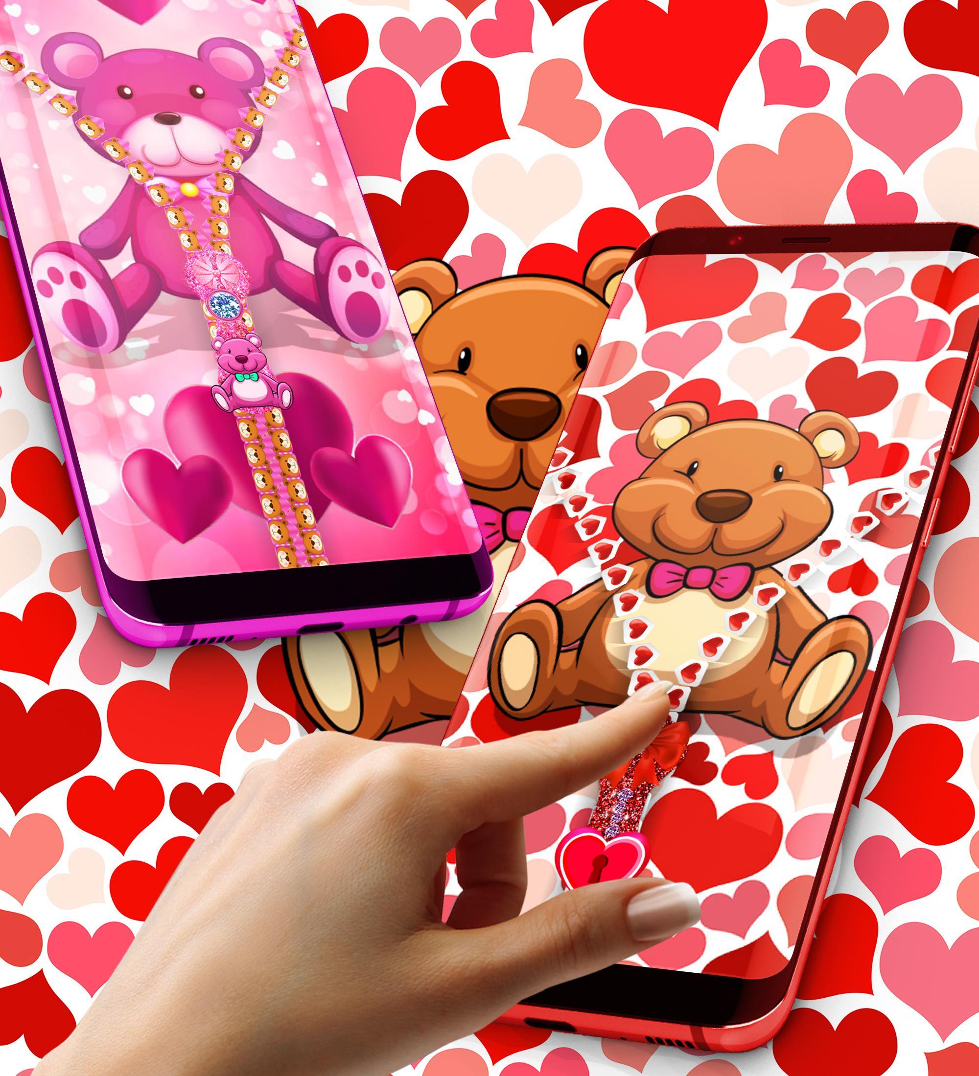 Download Teddy bear zip locker android on PC