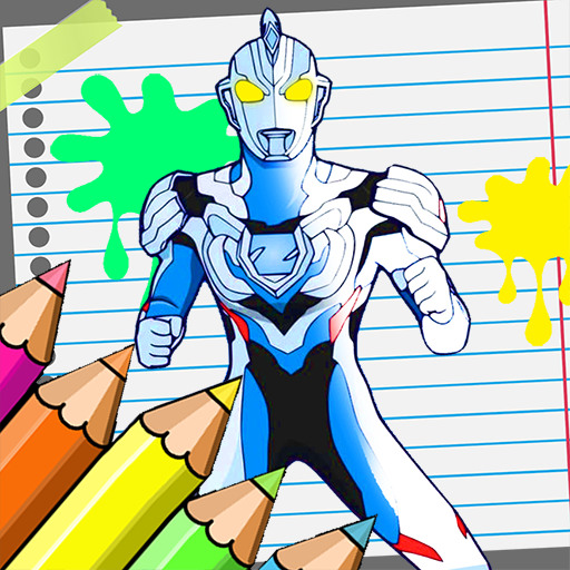 ultraman zero coloring Game