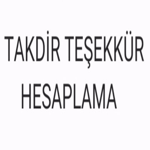 Takdir Teşekkür Hesaplama