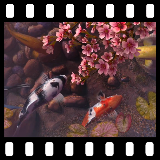 Sakura Garden With Koi 3D Wall