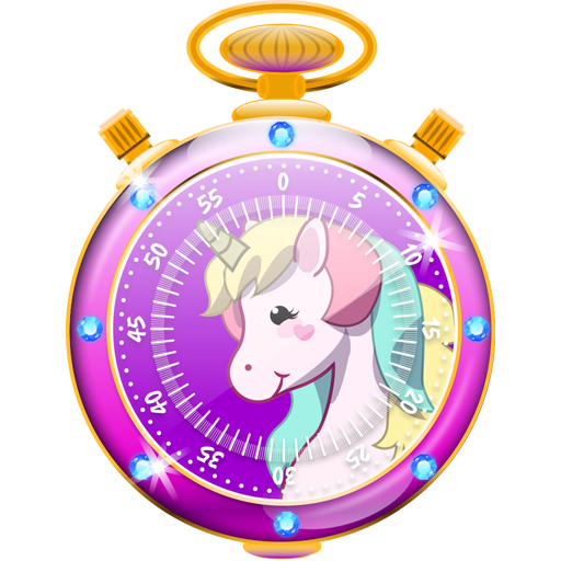 Jam ragdot Unicorn dan Pemasa