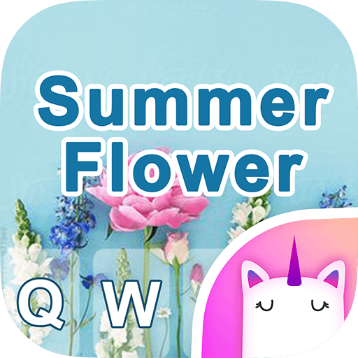 Summer Flower Free Keyboard Th