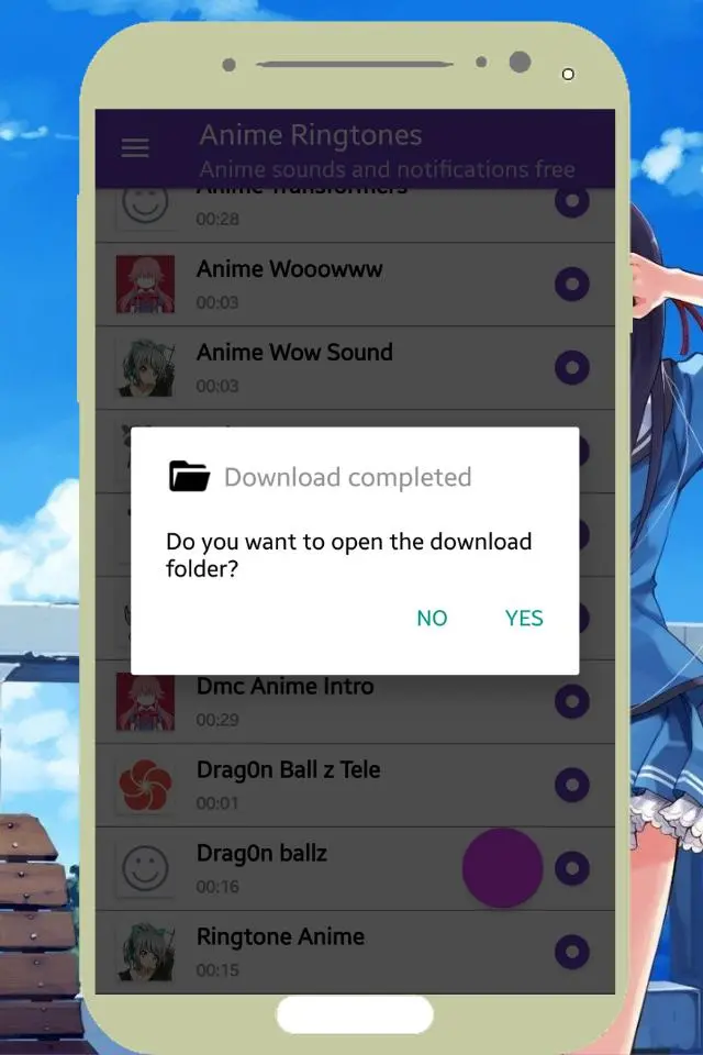 Download Anime Ringtones sounds and not android on PC