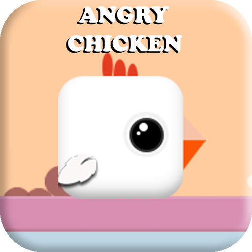 Angry Chicken - square bird - 