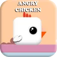 Angry Chicken - square bird - 