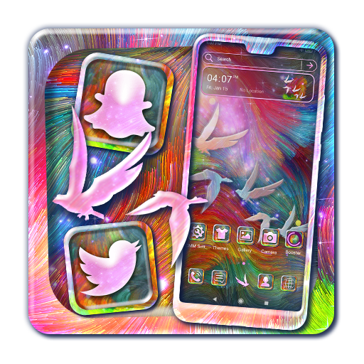 Hippie Galaxy Bird Theme