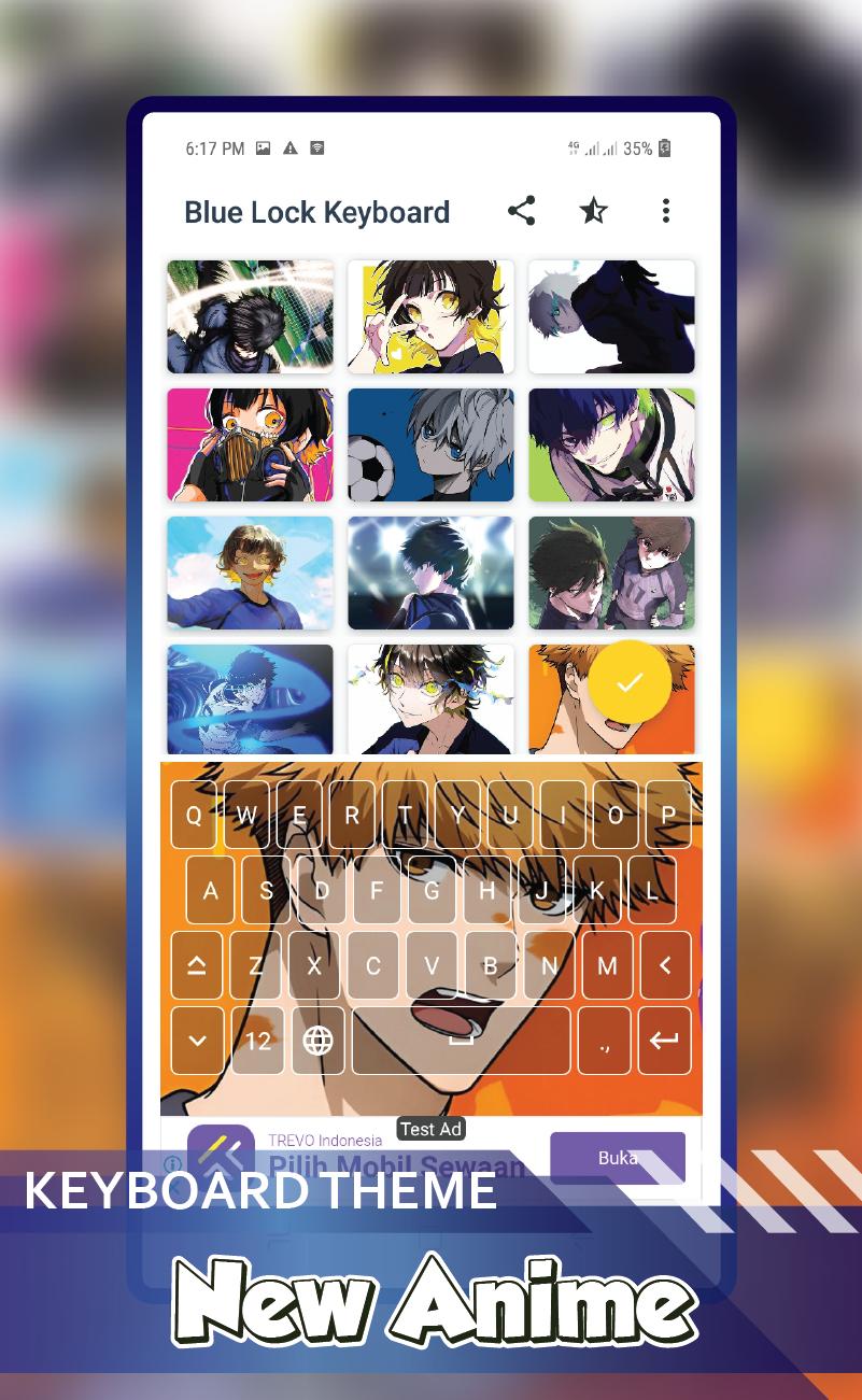 Download Blue Lock Keyboard Tools Anime android on PC