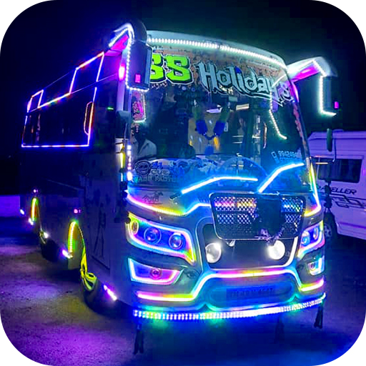 Индийский автобус вождения