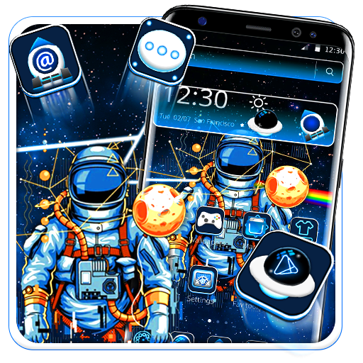 Space Robot Launcher Theme 🚀