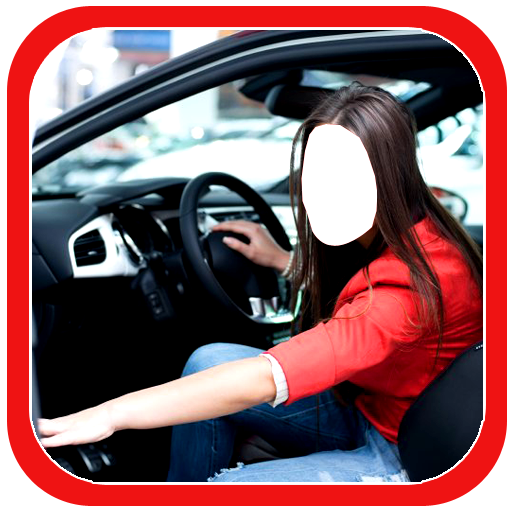 Women With Car Photo Frames