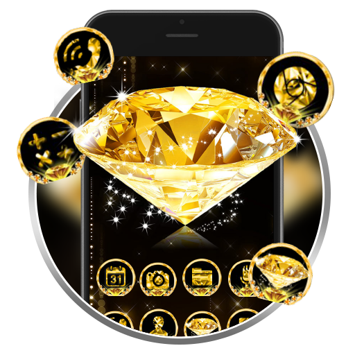 Gold Diamond Launcher Theme Li