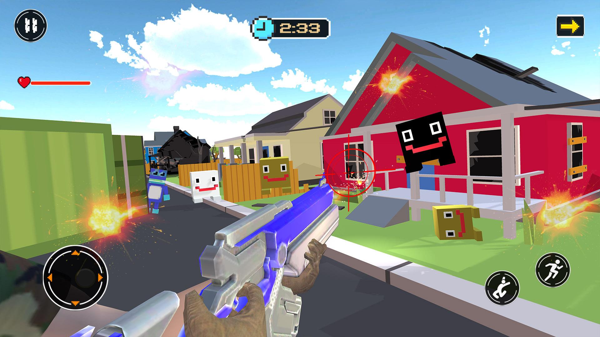 Download Pixel City War Battle Royale android on PC