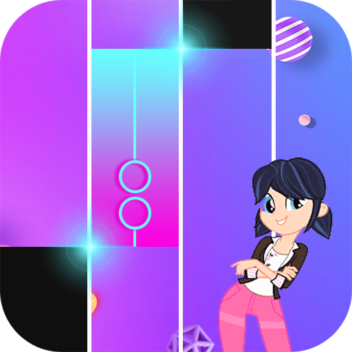 Piano Ladybug Noir Tiles Game